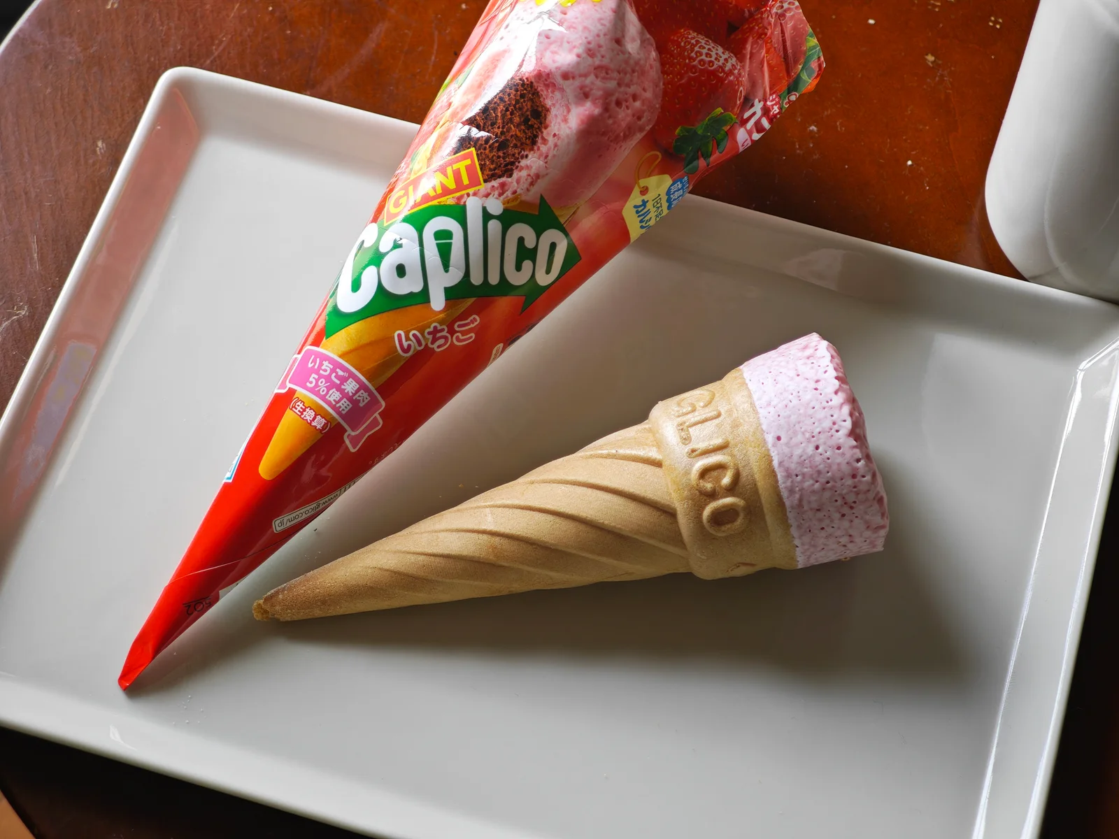 Strawberry Caplico alone from above