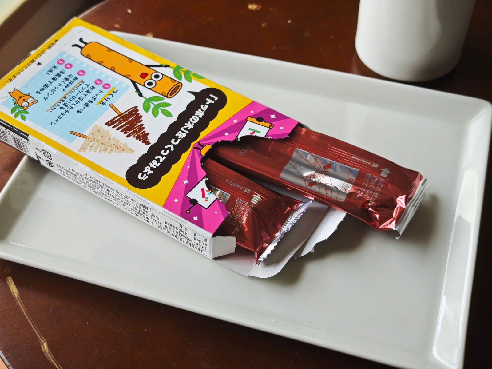 Opened Toppo carton revealing two sealed inner bags