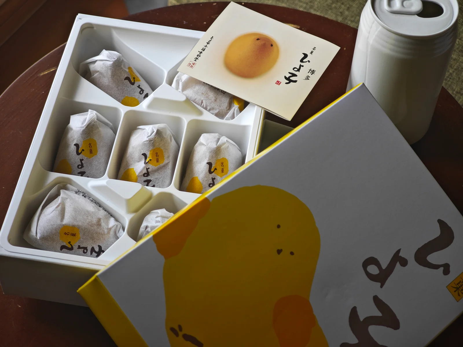 Open Hiyoko package photographed from above