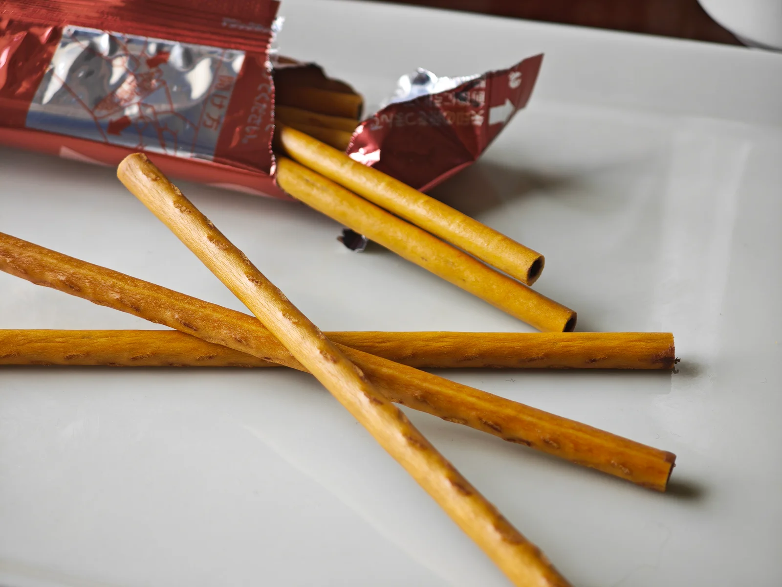 Toppo sticks after opening the inner bag