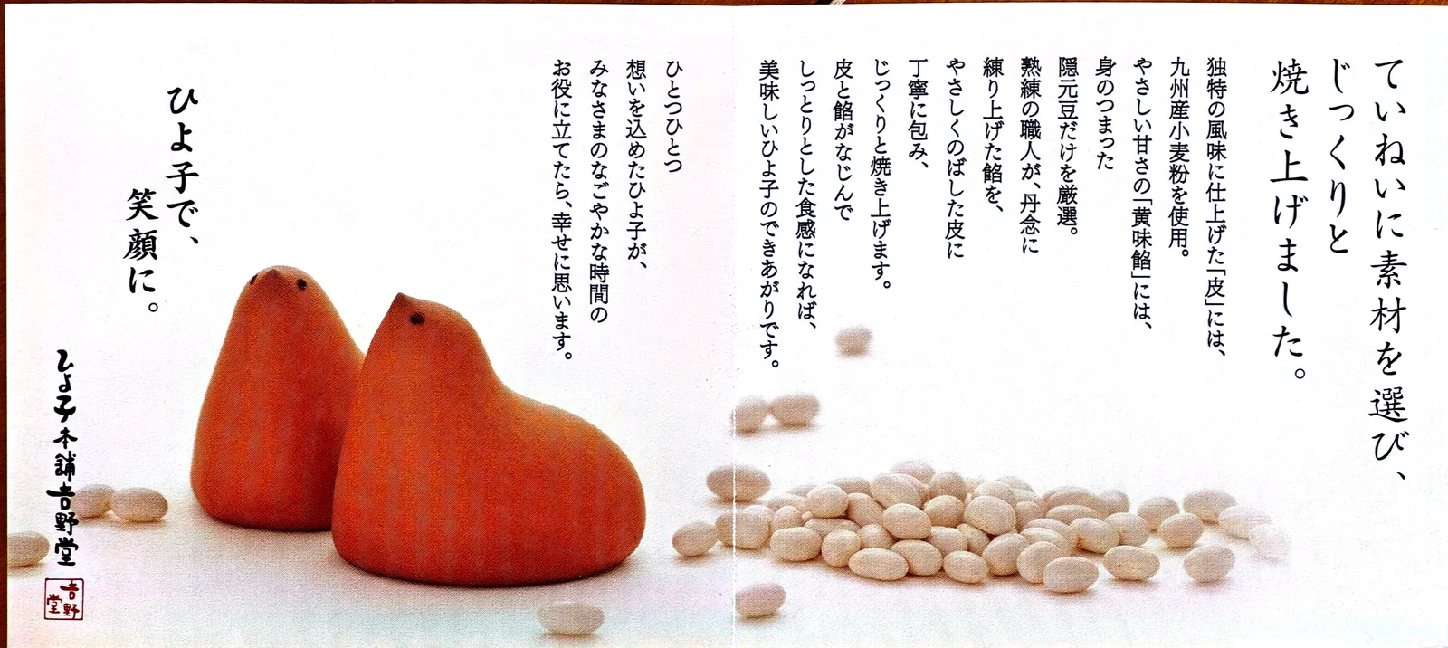 Opened pamphlet included inside the Hiyoko gift box