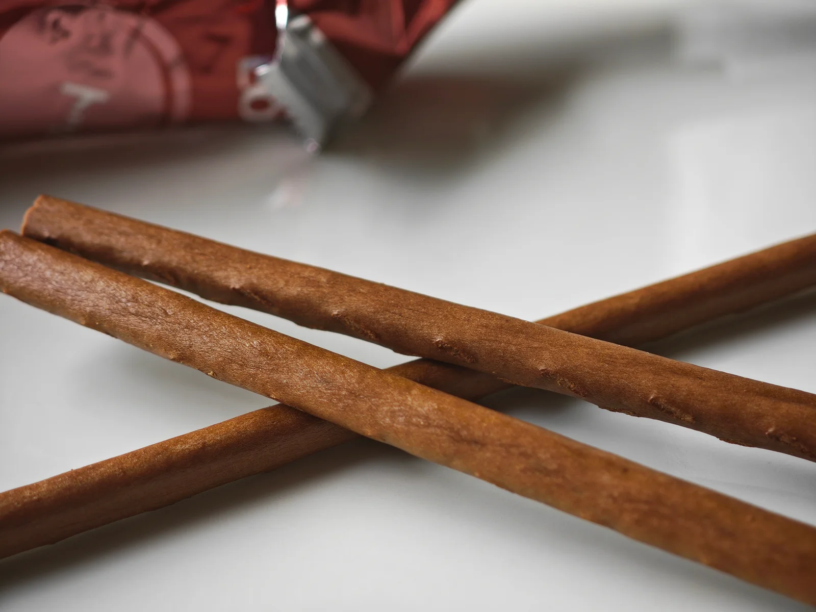 The Chocolat pretzel showing cocoa-darkened dough