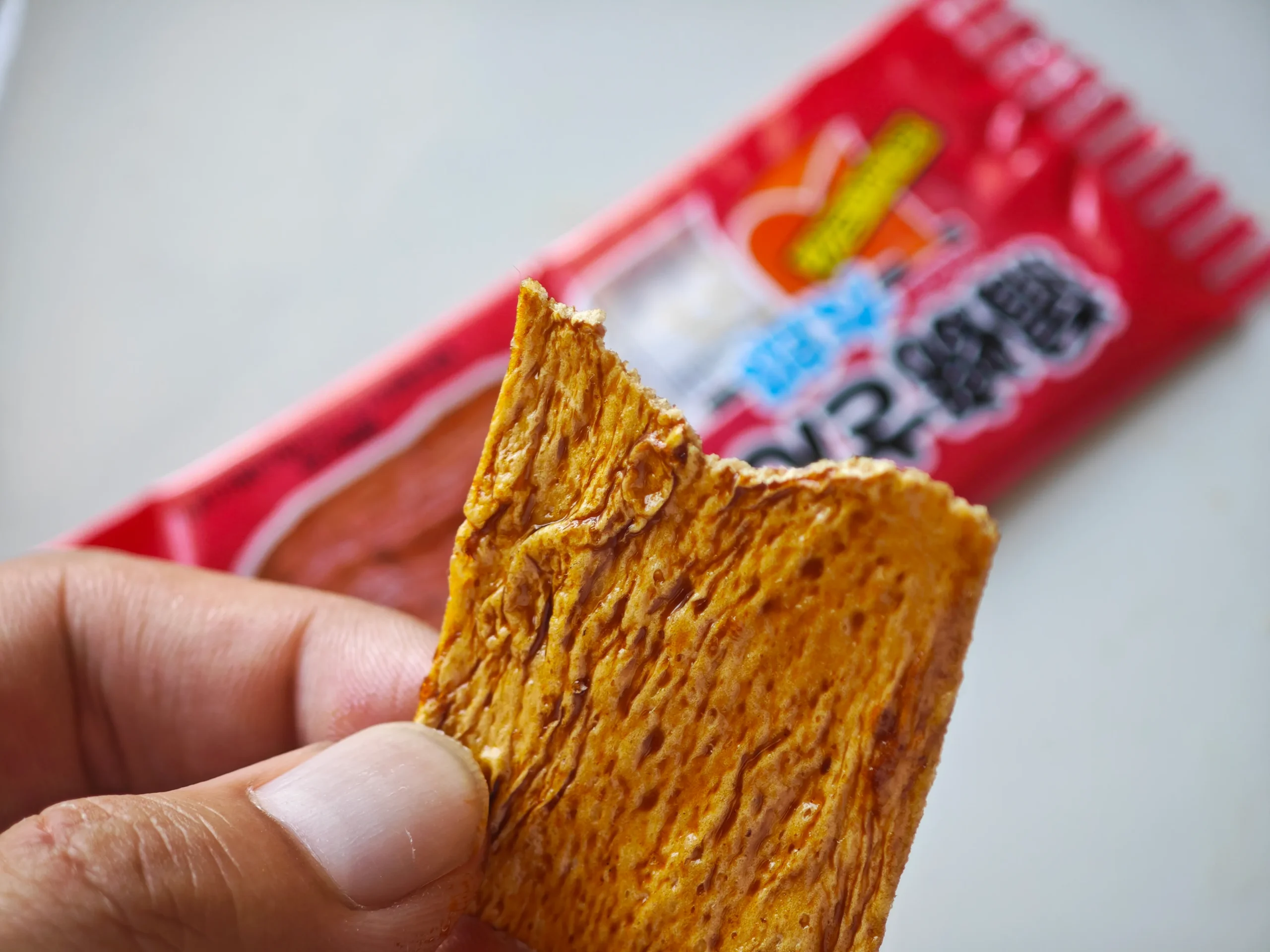 Bite view of a San Taro sheet