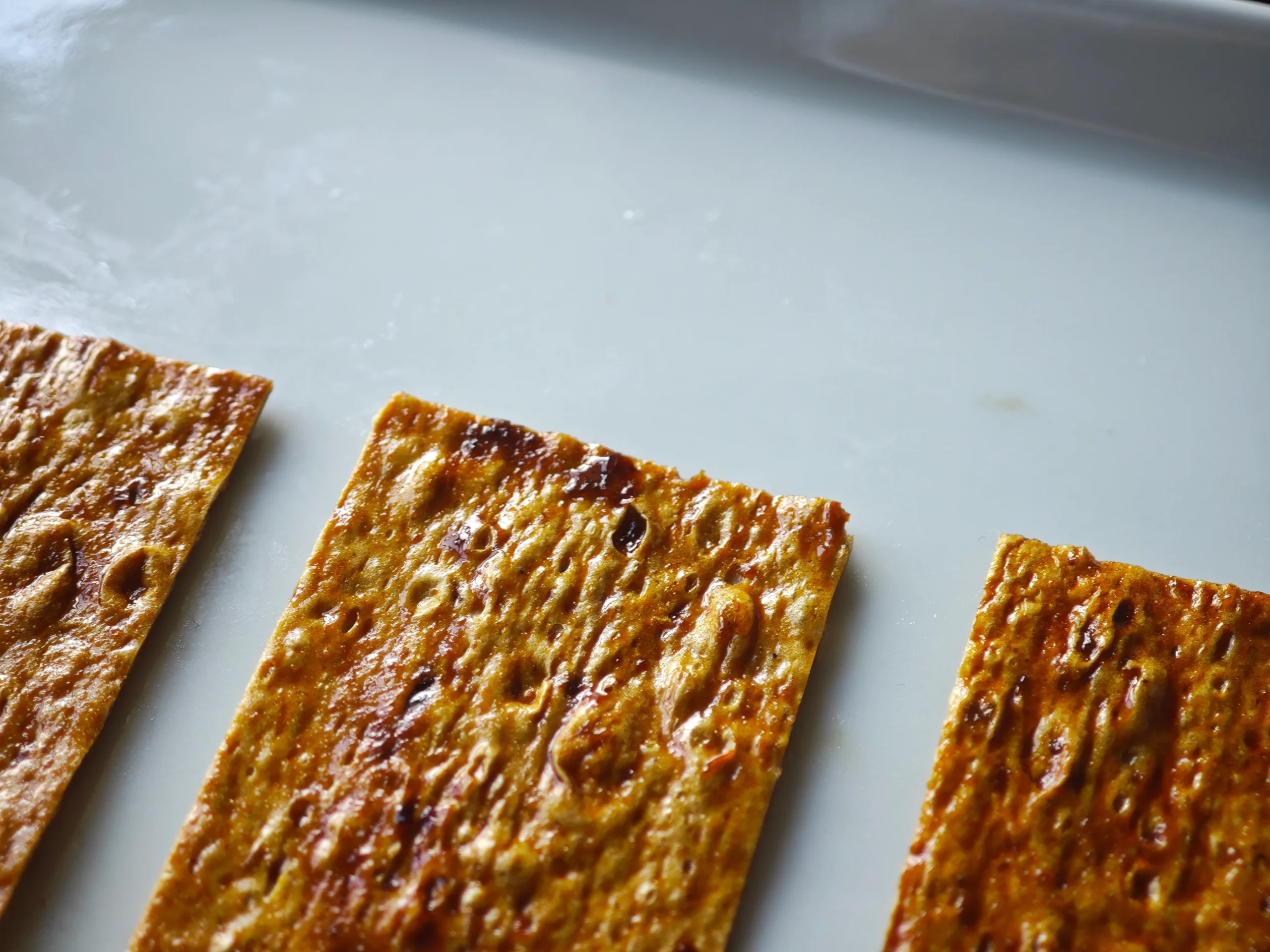 Wasabinori sheet showing pockets that catch sauce